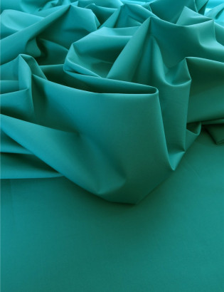 Tissu popeline de coton , Bleu Turquoise
