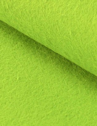 Tissu coupon feutrine polyester, Vert pomme